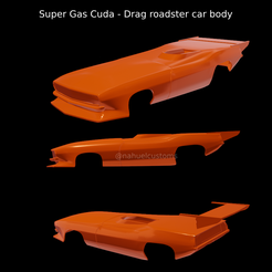 Proyecto-nuevo-2023-09-25T115915.053.png Файл STL Super Gas Cuda - кузов для драг-родстера・Модель 3D-принтера для загрузки