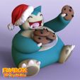 1.jpg STL file Pokemon Snorlax Christmas Toy・Template to download and 3D print