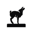 Elegant-Fawn-or-Baby-Deer-Silhouette-Figurine.png Elegante silueta de cervatillo o bebé ciervo