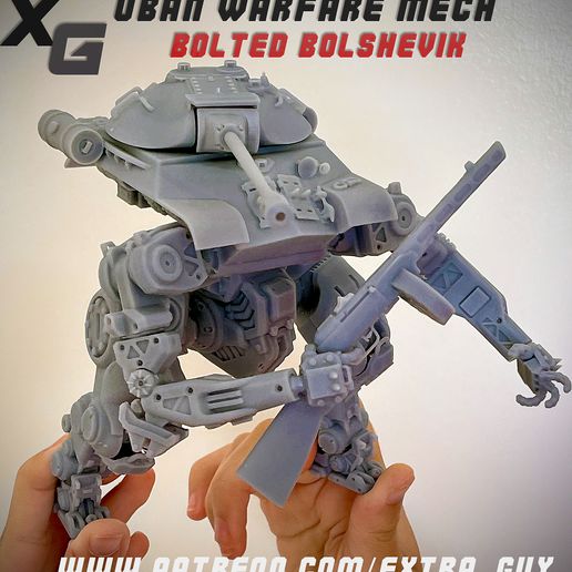 Ivan_05.jpg Bolted Bolshevik For Print over 100mm 3D print model