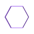 Hexagon~7in_depth_0.5in.stl Hexagon Cookie Cutter 7in / 17.8cm