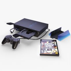 thumbnail2.jpg Archivo OBJ Sony PlayStation 2 FAT・Modelo para descargar y imprimir en 3D
