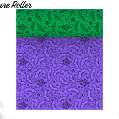 1.png Roller Texture Polymer Clay /Halloween Vampire Night/ Digital STL File* File For Use In A 3D Printer