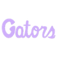 Gator_Script_Blue_center.stl UF Athletics Gators Logo
