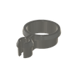 Regenmesserhalter-ohne-Beschriftung.png Bracket for 40mm precipitation glass - 10mm