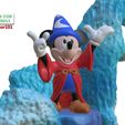 Fantasia-Mickey-Mouse-the-Sorcerer-Wave-and-Spout-11.jpg 3D-Datei Fanart Fantasia Mickey Mouse der Zauberer Rock und Spout・3D-druckbares Modell zum Herunterladen