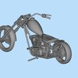 5.jpg Chopper custom biker motorcycle STL printable 3D print