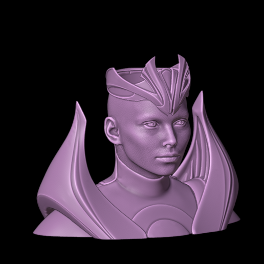 Kronika Bust, Vase from Mortal Kombat 11, head sculpt and pot planter for 3d printing 3D model