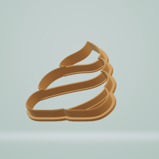 Shit cookie cutter 3D model