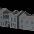 House-4-heavy-damage.png WWII Tabletop Terrain Set 28mm scale (3D Printable Files) - Based on real buildings from Carentan, France