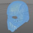 polygon  kyloren helma.JPG Star Wars Kylo Ren Helmet 3D print model
