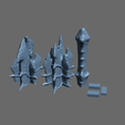 8.png DREADMACE MELEE DOOM THE DARK AGES MACE WEAPON - COSPLAY SCALE KEYED AND CUT ULTRA HIGH QUALITY HI-POLY STL FOR 3D PRINTING
