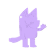 BlueyWavingKeychain.stl Bluey Waving Keychain