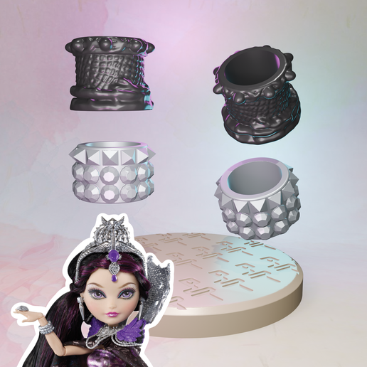 🐦 Ever After High Legacy Day Raven Queen doll bracelets