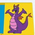 Figment-Post-It-Note-Holder-3.jpg Multi-Objekt Disney Figment Post-It Note Caddy Halter für Multi-Color-Drucker wie Bambu oder Prusa