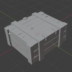 caisse.jpg Descargar archivo STL gratis [Tanque RC 1/16] Cajas de munición de EE.UU.・Modelo para la impresora 3D