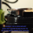 TAZ6_MODBED_POST.png LulzBot TAZ 6 Modular Print Bed Corner Mounts