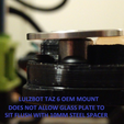 TAZ6_MODBED_POST.png LulzBot TAZ 6 Modulares Druckbett Eckhalterungen