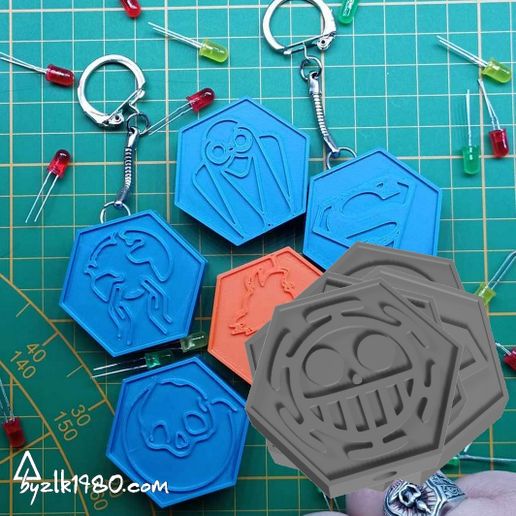 🔑 key ring model 3・Free STL File for 3D printing・Cults