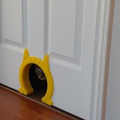Sans-titre.jpg Free STL file Cat flap - Chattière・3D printer model to download