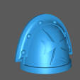 shoulderguard_1.png Embossed Space Crusader Shoulderpad with Guard