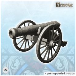 1-PREM.jpg Modern wheeled artillery cannon (1) - Pirate Jungle Island Beach Piracy Caribbean Medieval Skull Renaissance