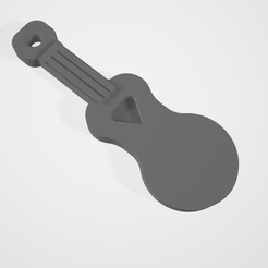 3d.png STL-Datei Gitarre mit Liebe Schallloch Schlüsselanhänger Geschenk kostenlos・Objekt zum Herunterladen und Drucken in 3D