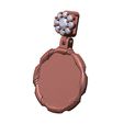 Flower-cluster-halo-Artdeco-stepped-Halo-memory-pendant-coin-10.jpg Cluster bail Art deco pattern N04 memory pendant 3D print model