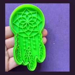 IMG_20201014_115014.jpg STL file Dream Catcher. Cutter with Stamp/Seal・3D printing idea to download