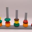 DSCF9771.jpg Geometric Shape Sorting Tower | Montessori Fine Motor & Color Matching Toy | Occupational Therapy STL