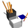 2.jpg Pencil Cup BASKET PENCIL RULE HOLDER PENCIL WOODEN BOX PENCIL 3D RULE HOLDER PENCIL WOODEN BOX