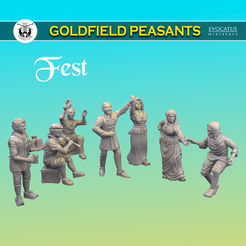 Fest.png Файл STL Праздник (Голдфилдские крестьяне)・Шаблон для 3D-печати для загрузки
