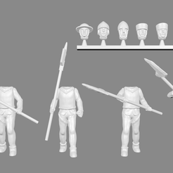 men-at-arms_v2.png STL-Datei City Guard / Men-at-arms Miniatures expansion kostenlos・3D-druckbares Design zum herunterladen