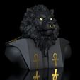 MahesGod1.jpg Three Gods II Mahes-Herischef + Wolf-Hound-Bust -STL 3D print file