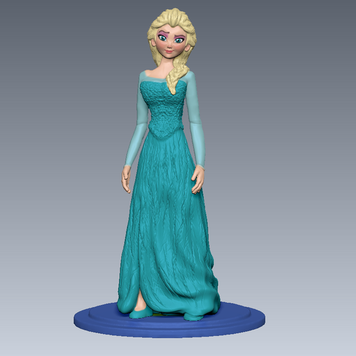 🎬 frozen cute pose from frozen and elsa cartoon movie・ OBJ File