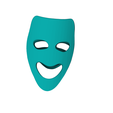 Capture-d'ecran-2025-12-10-113627.png Theater Comedy Mask - Stylized 3D Model