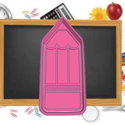 Grand Leelo-Lapiz.png STL file TEACHER'S DAY PENCIL COOKIE CUTTER・3D print design to download