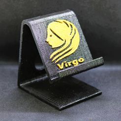 Virgophone stand pic 1.JPG 3D file Virgo zodiac sign phone stand・3D printable model to download