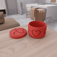 untitled2.png 3D Heart Box for Valentine Gift with Stl File & Mini Box, Heart Art, Decorative Box, 3D Printed Decor, Heart Decor, Storage Boxes