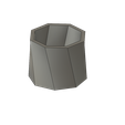 Octogon-Vase-side-view.png Octogon Vase, Pot and Tray