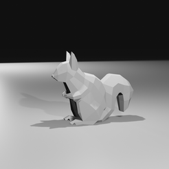 Squirrel.png Low Poly Squirrel