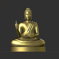 11.jpg Buddha Statue with Middle Finger
