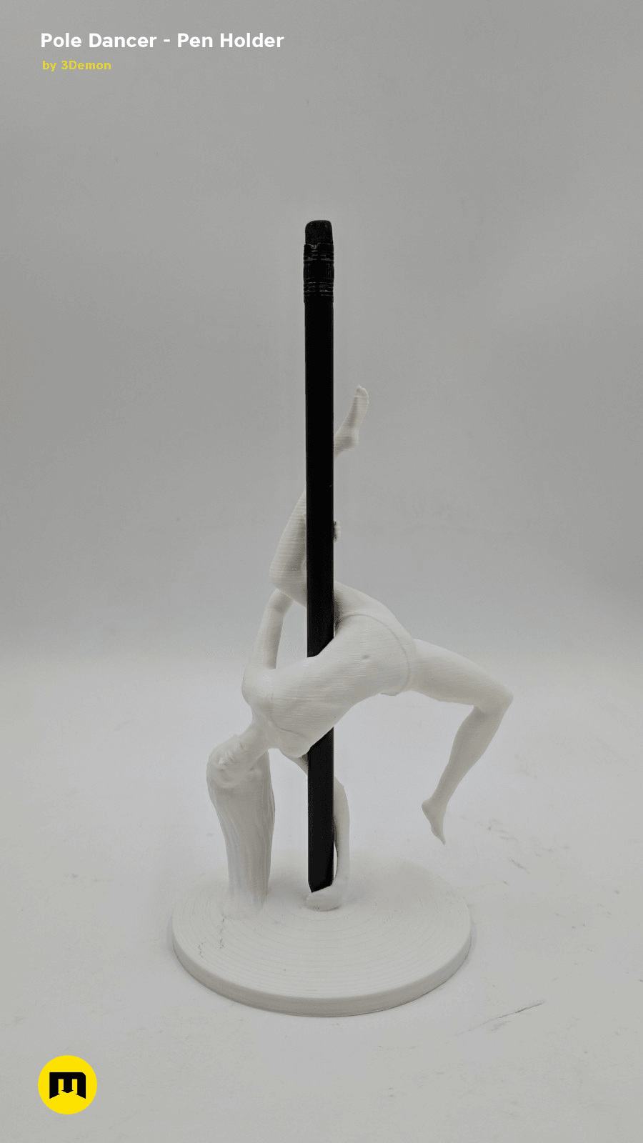 IMG_20190219_142041.png Archivo STL Pole Dancer - Portabolígrafos・Diseño de impresión en 3D para descargar, 3D-mon