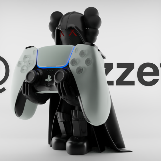 kaws-darth-vader-controller-stand-play-station-and-xbox-stl-file-for