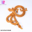 GIANT-ARTICULATED-DRAGON-13.jpg 3D file Giant Articulated Dragon with 3 Heads FLEXI WIGGLE PET Chunky DRAGON・3D printable model to download