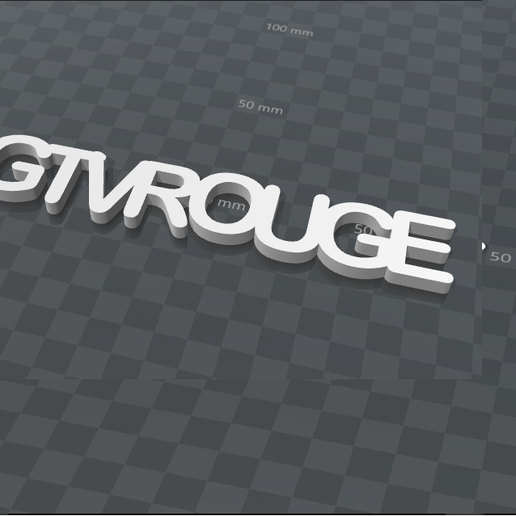 GTVROUGE PERSONALIZABLE KEY CHAIN