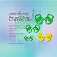 Cover-11.png Mittens 2 Clay Cutter - Christmas Winter STL Digital File Download- 10 sizes and 2 Cutter Versions