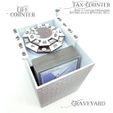 Life_Counter_Deck_Box_Magic_Commander_MTGA_00.jpg STL file Magic EDH / Commander / Oathbreaker Hit Point Counter - Magic the Gathering (MTG)・3D printing design to download