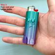 Tr we i) | . K Step 3 new lighter Admire how cool your Chill Buddy Feuerzeug Etui