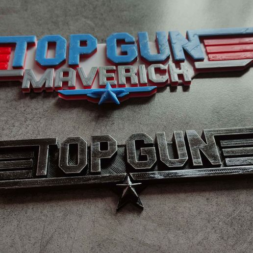 STL file Top Gun &Top Gun Maverick Logo 🔝 ・3D print object to download ...